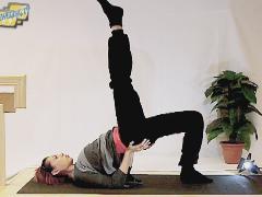 Yoga rug-oefening